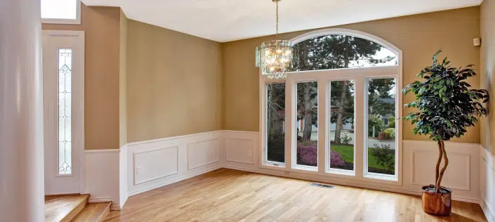 Luxury House Interior. Empty Entrance Hallway