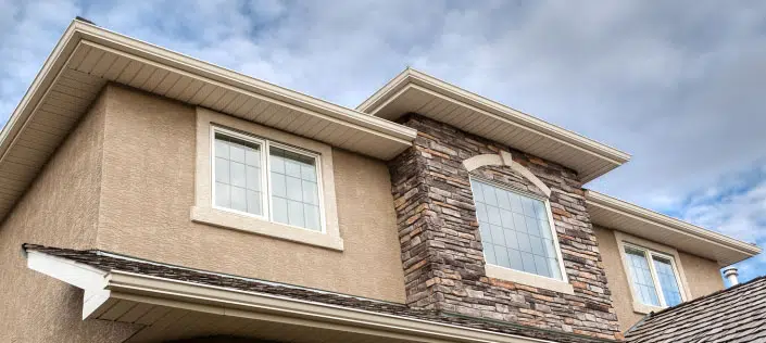 Roofline of 2-storey house